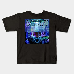 Gray Lives Antimatter Poster Design Kids T-Shirt